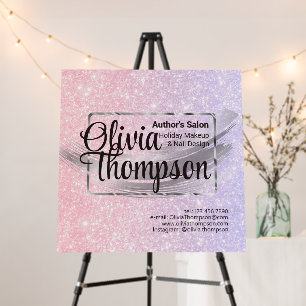 Beauty Salon Pearl Silver Foam Board