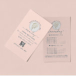 Beauty Salon Reopening  Logo QR CODE Price Rose Flyer<br><div class="desc">florenceK luxury beauty salon collection</div>