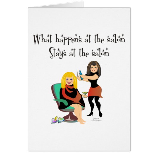 Beauty Salon Secrets Cards (Front)