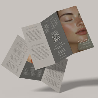 Beauty Salon Skincare Esthetician Trifold Brochure