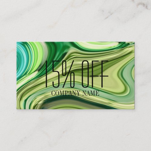 beauty salon SPA abstract lime green watercolor Business Card