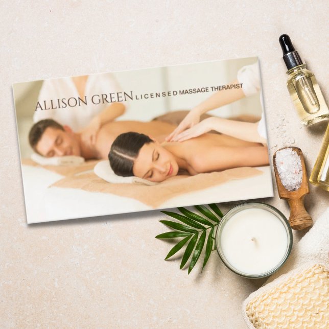 Beauty Salon SPA Aromatherapy Massage Salon  Business Card (Creator Uploaded)