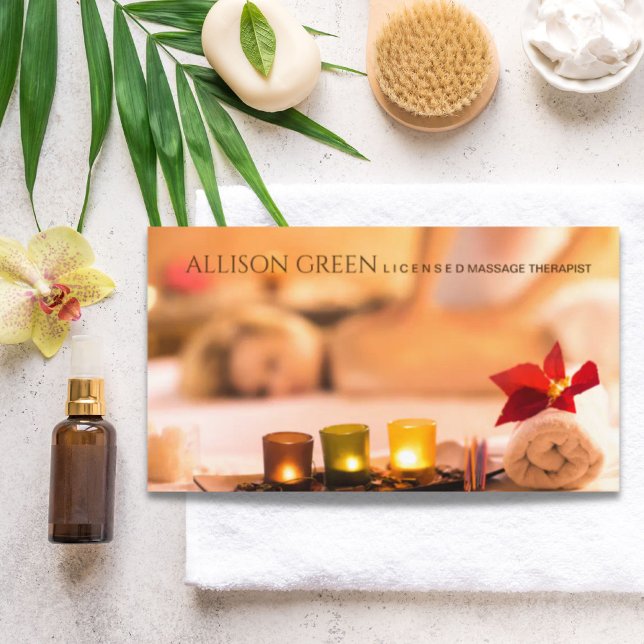 Beauty Salon SPA Aromatherapy Massage Salon  Business Card (Beauty Salon SPA Aromatherapy Massage Salon Business Card)