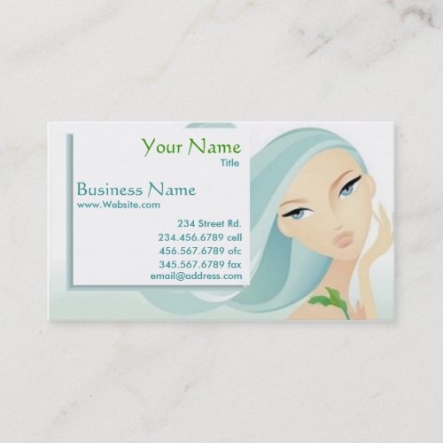 Beauty Salon Spa business card