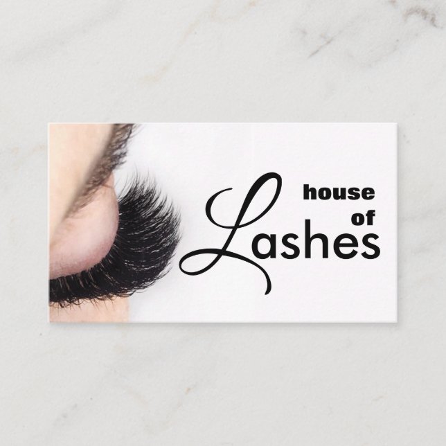  Beauty Salon Spa Lashes Brows Business Card (Front)