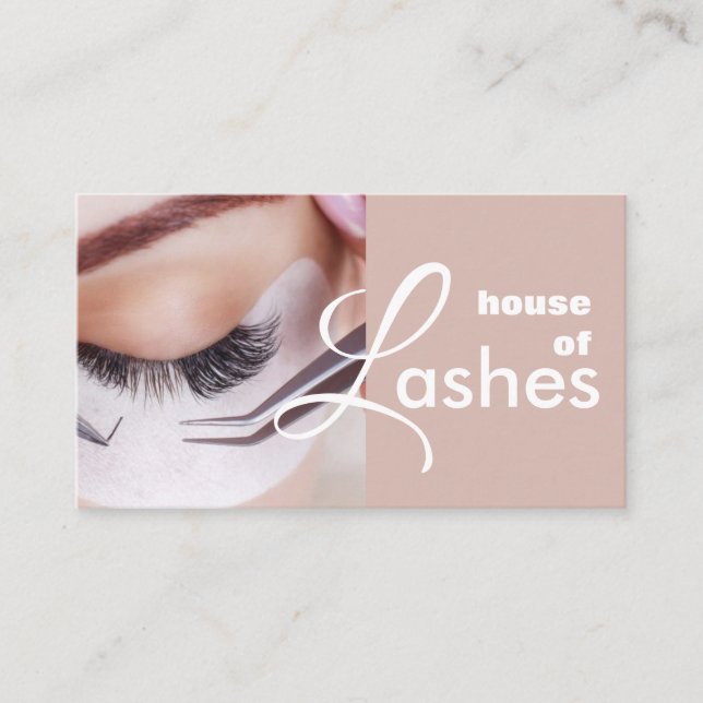  Beauty Salon Spa Lashes Brows Business Card (Front)