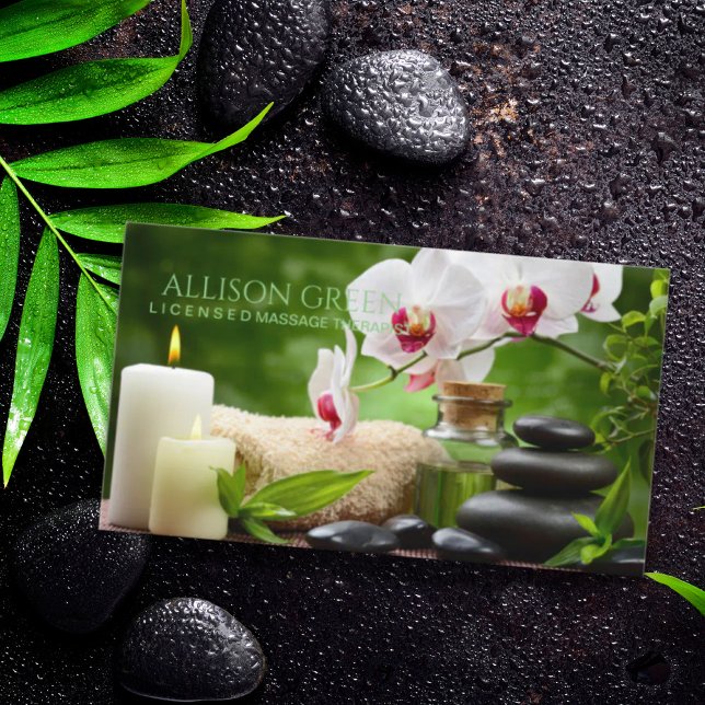Beauty Salon SPA Massage Salon Aromatherapy Business Card (Creator Uploaded)