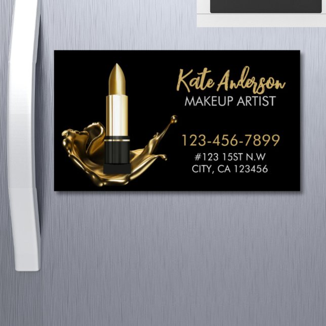 Beauty Salon Stylist Cosmetologist Makeup Artist  Business Card Magnet (Beauty Salon Stylist Cosmetologist Makeup Artist Business Card Magnet)
