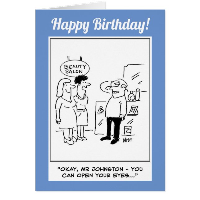Beauty Salon Surprise Cards (Front)