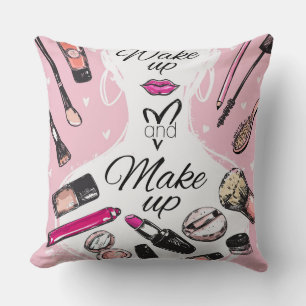 Beauty Salon Throw Pillow