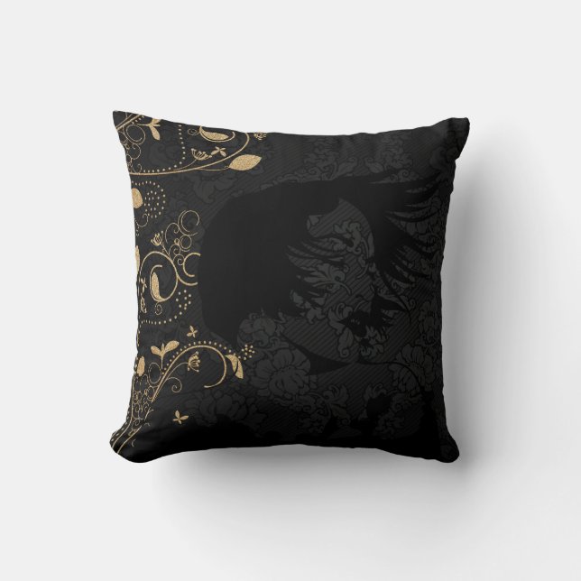 Beauty salon throw pillow (Front)