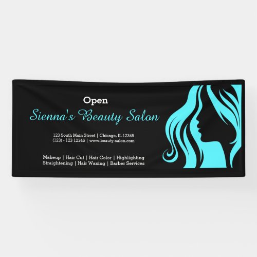 Beauty Salon turquoise Banner