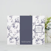 Beauty Salon Vintage Chinoiserie Blue Floral (Standing Front)