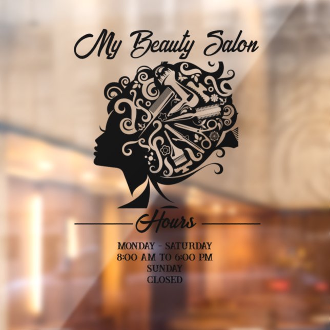 Beauty Salon Window Cling (Sheet 2)