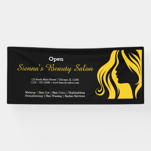 Beauty Salon yellow Banner