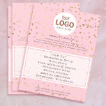 beauty salon your logo on stars pattern flyer<br><div class="desc">beauty salon professional makeup artist flyer</div>