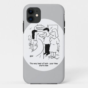 Beauty salon - your time starts... now! iPhone 11 case