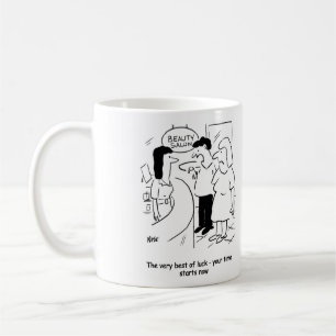 Beauty salon - your time starts... now! coffee mug