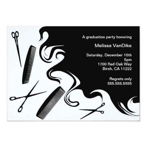 Cosmetology Graduation Invitations 2