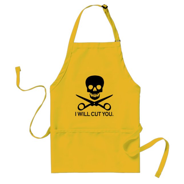 Beauty Shop Pirate 1 Adult Apron (Front)