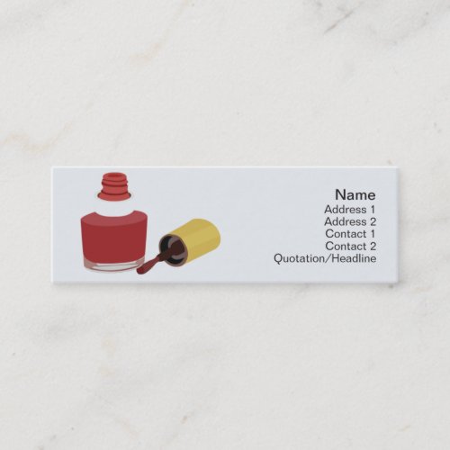 Beauty - Skinny Business Card Template