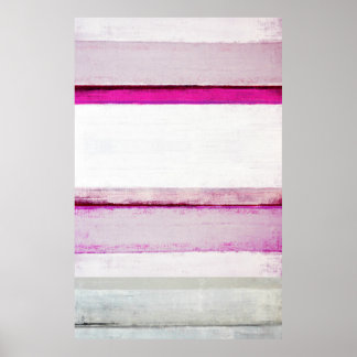 'Beauty Sleep' Pink and Gray Abstract Art Poster