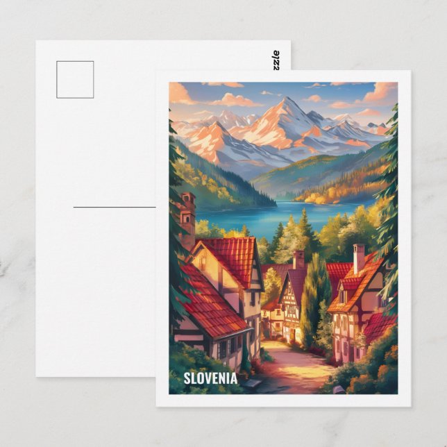 Beauty Slovenia Famous Travel Place Postcard (Front/Back)