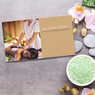 Beauty SPA Acupressure Hot Stone Massage Salon Business Card