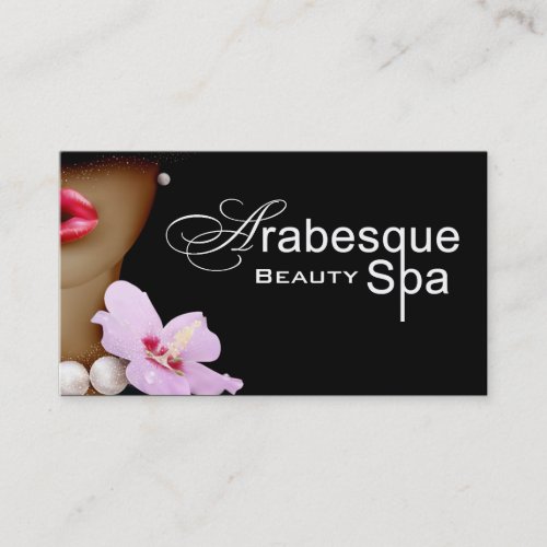Beauty Spa Arabesque Hair Stylist Business Card