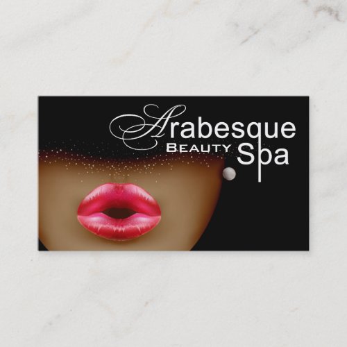Beauty Spa Arabesque Makeup Artist Business Card