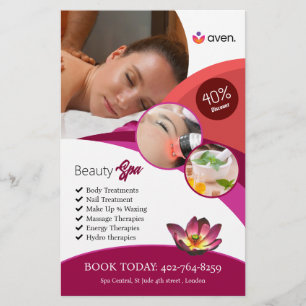 Beauty Spa Custom Flyer