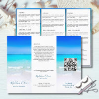 Beauty Spa Menu Ocean Sea Template
