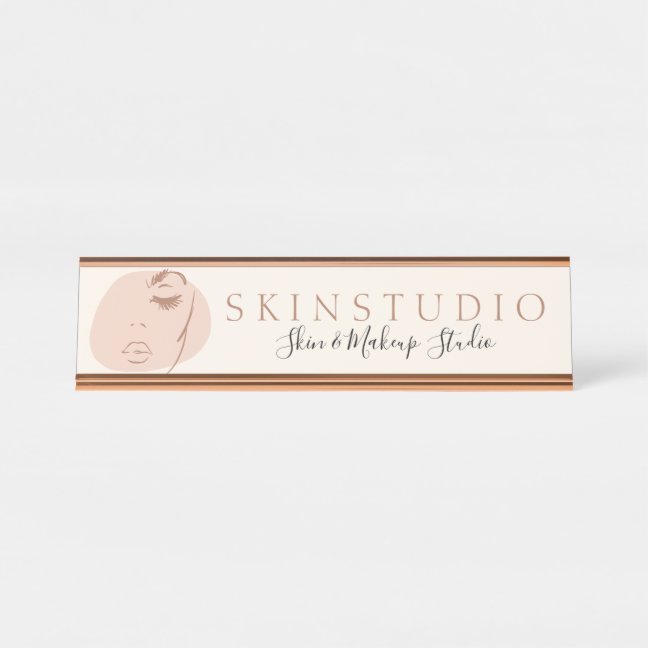 Beauty Spa Reception Cosmetic Clinic Front Office Desk Name Plate