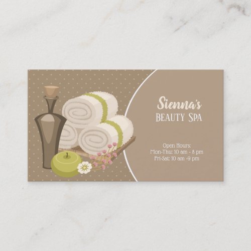 Beauty Spa Salon Business Card