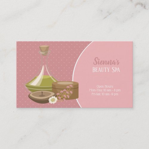 Beauty Spa Salon Business Card