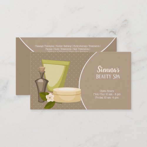 Beauty Spa Salon Business Card