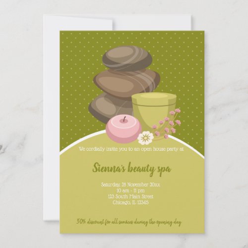 Beauty Spa Salon Invitation