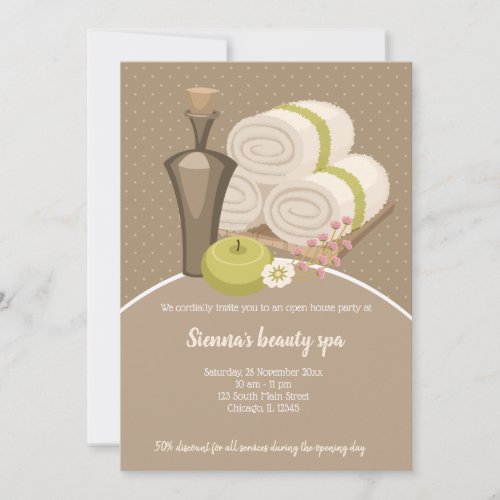 Beauty Spa Salon Invitation