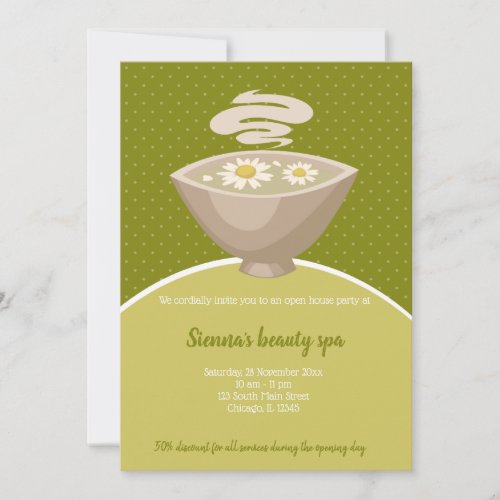 Beauty Spa Salon Invitation