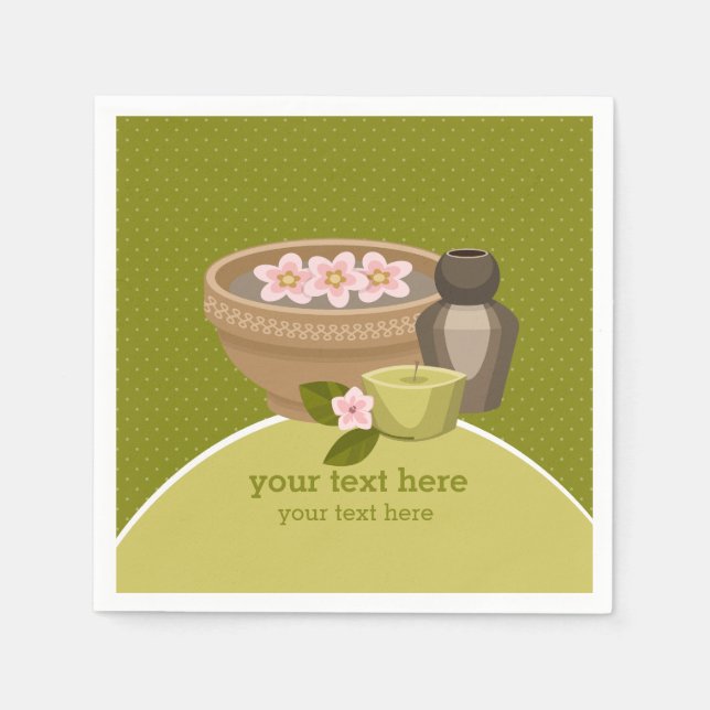 Beauty Spa Salon Napkins (Front)