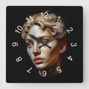 Beauty Square Wall Clock