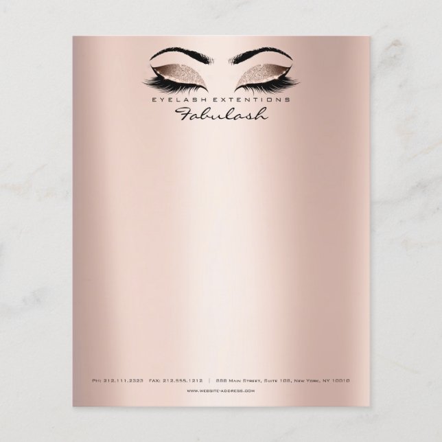 Beauty Studio Lashes Makeup Stylist Artist Flyer (Front)