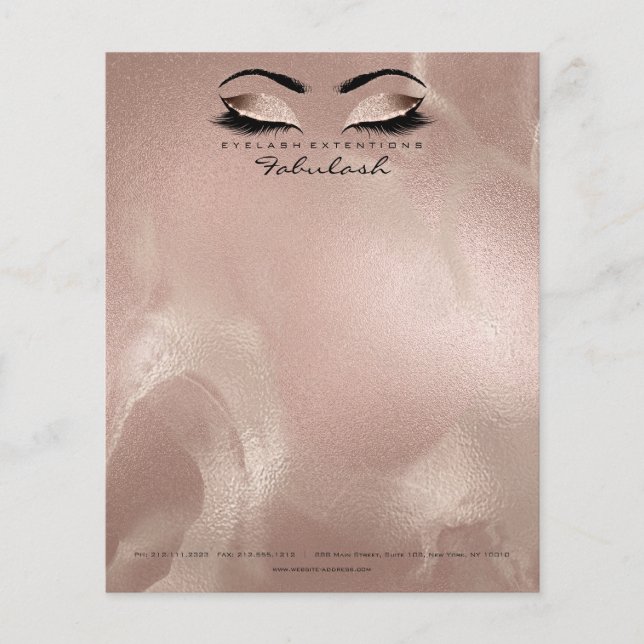 Beauty Studio Lashes Makeup Stylist Artist Silk Flyer (Front)
