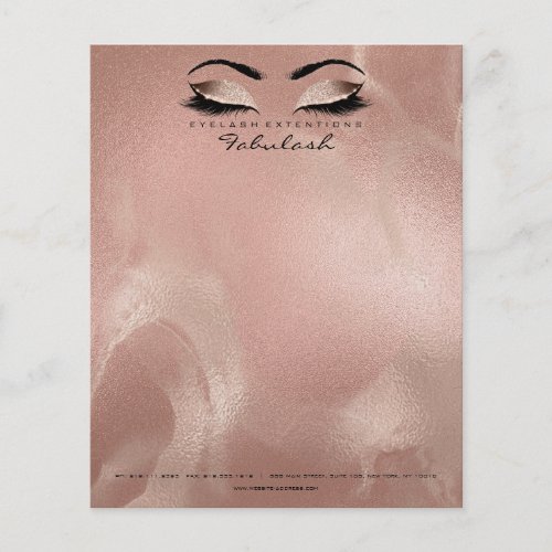 Beauty Studio Lashes Makeup Stylist Artist Silk Flyer