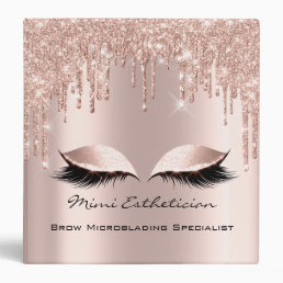 Beauty Studio Makeup Artist Event Planner Eyes 3 Ring Binder