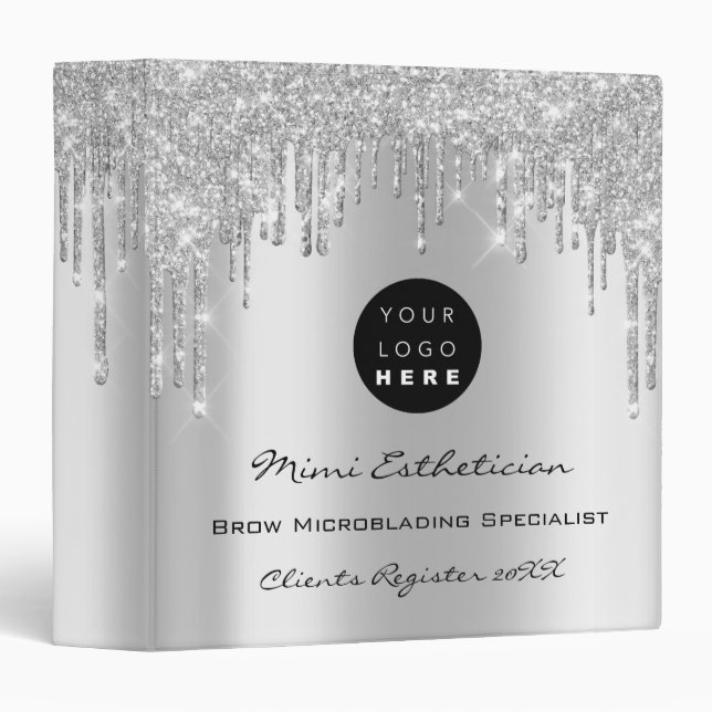 Beauty Studio Makeup Artist Event Planner Logo 3 Ring Binder (Front/Spine)