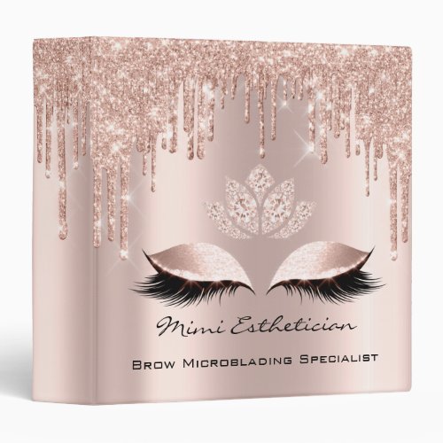 Beauty Studio Makeup Artist Event Planner Lotus 3 Ring Binder