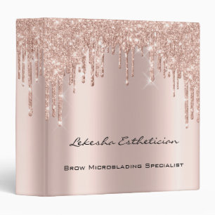 Beauty Studio Makeup Artist Event Planner Spark 3  Ring Binder