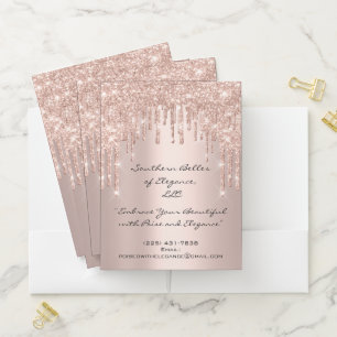 Beauty Studio Makeup Artist Event PlannerRoseShop Pocket Folder