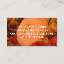 BEAUTY SURROUNDS BUSINESS CARD TEMPLATE